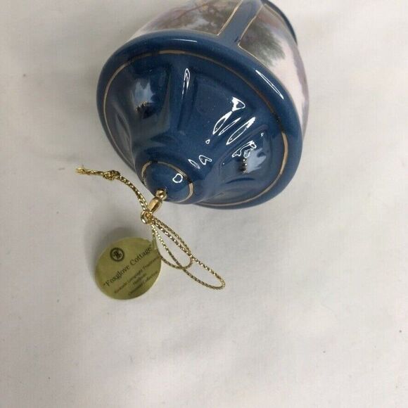 Thomas Kinkade Bradford Editions Heirloom Ornament Lite Cover Fox Glove Cottage - Picture 4 of 7